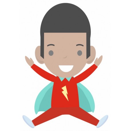 stickers superhero electrique