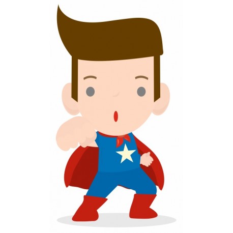 stickers superhero garcon
