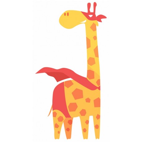 stickers superhero giraffe