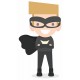stickers superhero masque