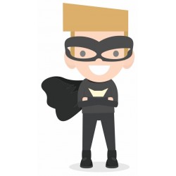 stickers superhero masque