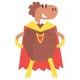 stickers superhero mouton