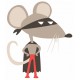 stickers superhero souris