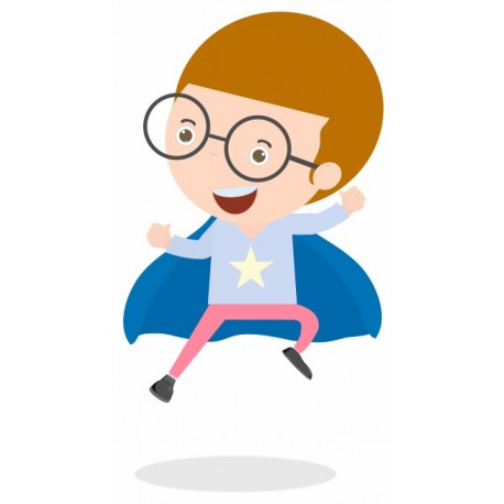 sticker superhero garcon