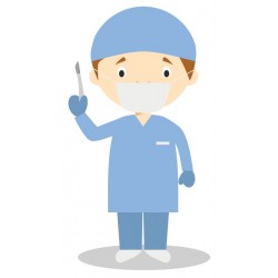 autocollant chirurgien