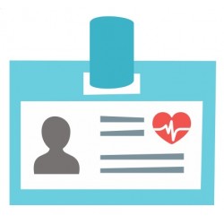 autocollant etiquette equipe hopital