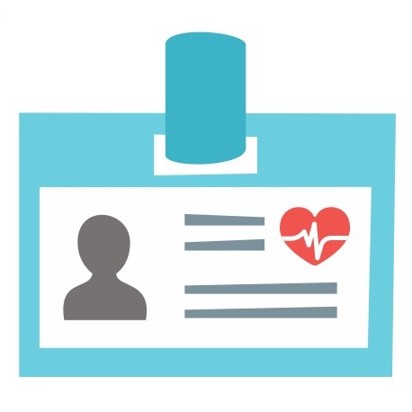 autocollant etiquette equipe hopital