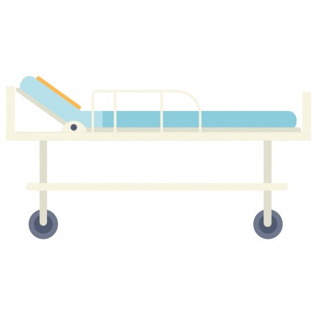 autocollant lit d'hopital
