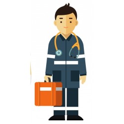 autocollant medecin secouriste