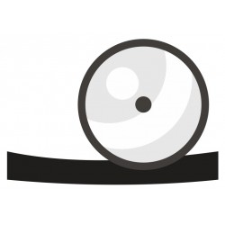 autocollant miroir frontal