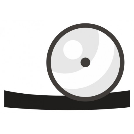 autocollant miroir frontal