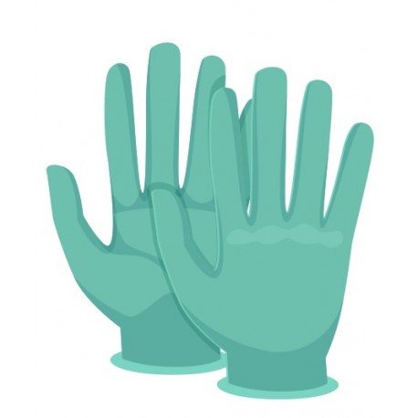 autocollants gants chirurgien