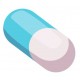 autocollants pilule bleu