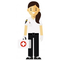 sticker medecin secouriste