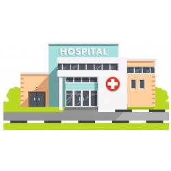 sticker mural hopital