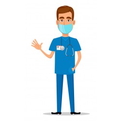 sticker mural medecin