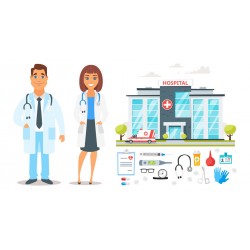 sticker planche hopital