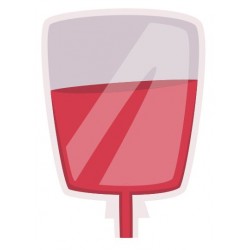 sticker poche perfusion sang