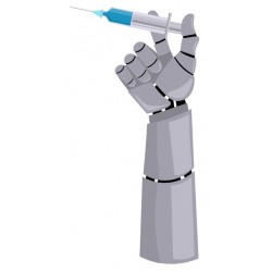 stickers bras robotique seringue