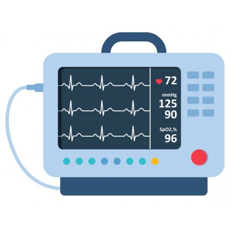 stickers moniteur cardiaque hopital