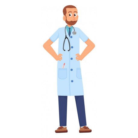 stickers mural medecin geant