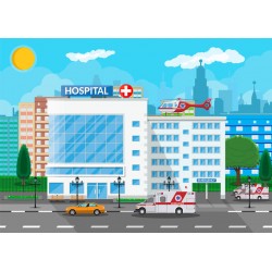 stickers muraux hopital