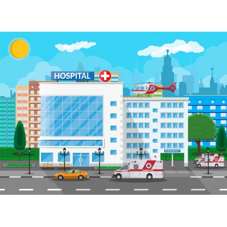 stickers muraux hopital