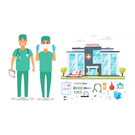 stickers planche hopital