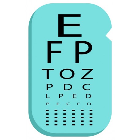 sticker table ophtalmique