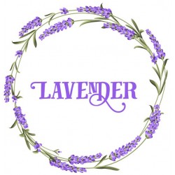 autocollants mural lavande lettres