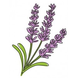 autocollants muraux lavande deco