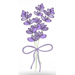 sticker muraux lavande petit