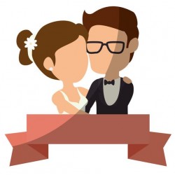 autocollant mariage mural