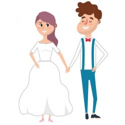 autocollant mariage mural deco