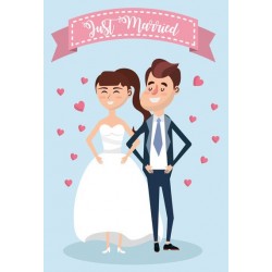 autocollant mariage mural design