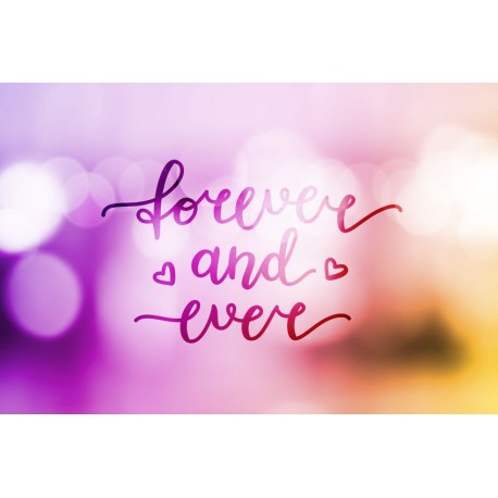 autocollant mural forever and ever chambre