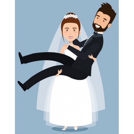 autocollant mural mariage decoratif