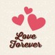 autocollant muraux love forever