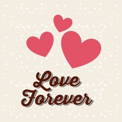 autocollant muraux love forever