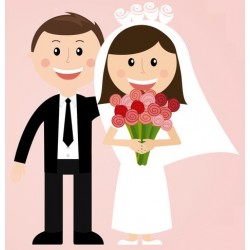 autocollant muraux mariage geant