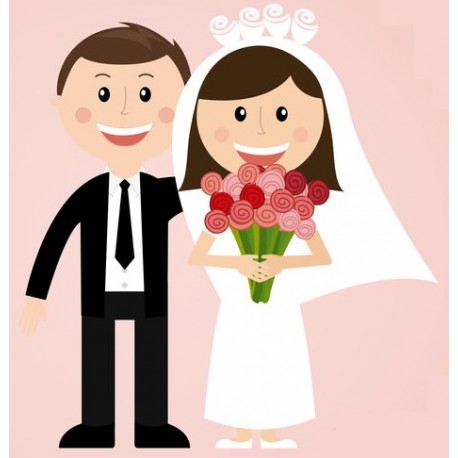 autocollant muraux mariage geant