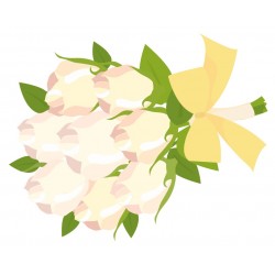 autocollants mural bouquet fleur