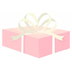 autocollants mural cadeau rose