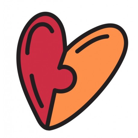 autocollants mural coeur