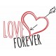 autocollants muraux love forever