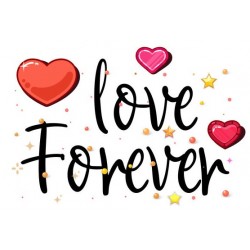 autocollants muraux love forever design