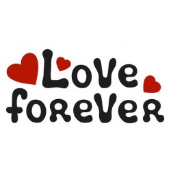 autocollants muraux love forever pas cher