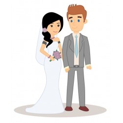 autocollants muraux mariage