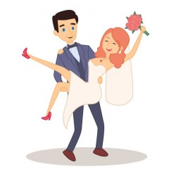 autocollants muraux mariage deco