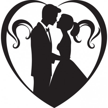 autocollants muraux mariage decoratif